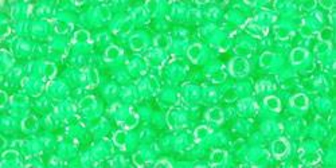 Toho 11/0 Round Japanese Seed Bead, TR11-805, Luminous Neon Green